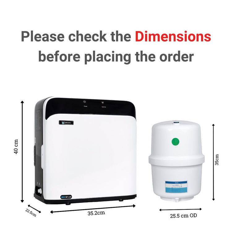 Peore UTC Under The Sink NF+UV Water Purifier