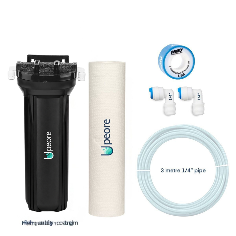 Pre Filter Housing + Spun Set (Black)